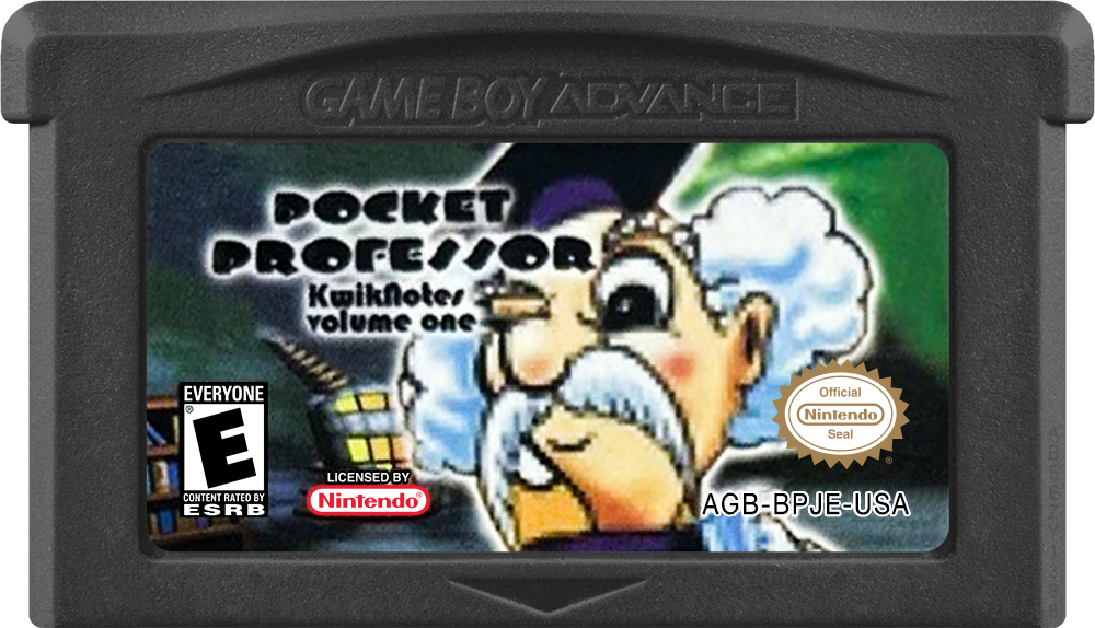 Pocket Professor KwikNotes media 2 for GameBoy Advance